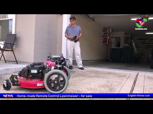 Home-made Remote Control lawn mower - Khmer