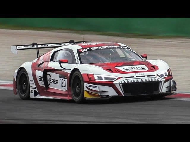 2019 Audi R8 LMS GT3 in action testing on track!