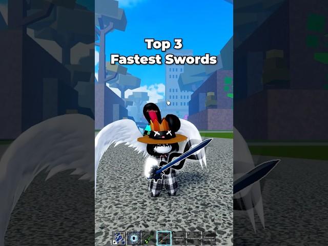 Top 3 FASTEST Swords in Blox Fruits #roblox #bloxfruits