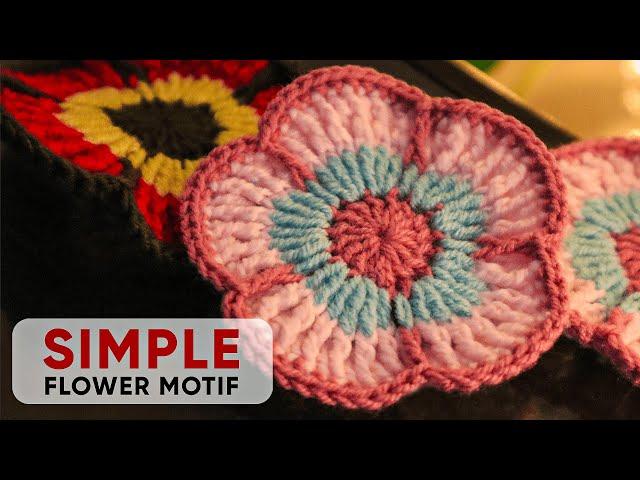 Crochet Flower Motif  | Crochet Tutorial