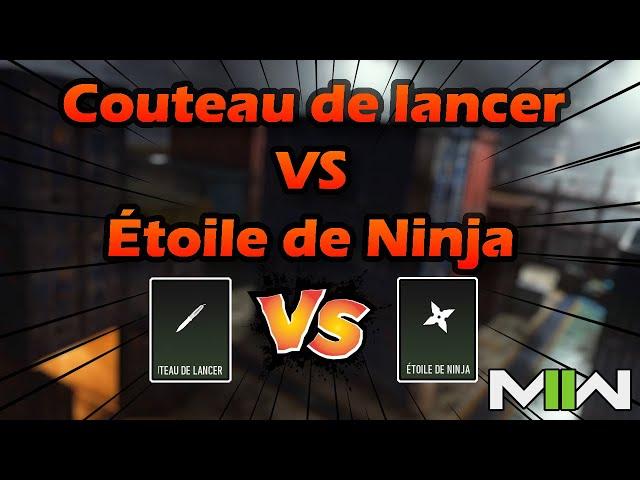 Couteau de lancer VS Étoile de Ninja  (et comment le débloquer)