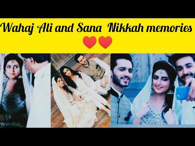 Wahaj Ali and Sana Wahaj Nikkah memories  | Wahaj Ali real life wife | Throwback  | Tere Bin