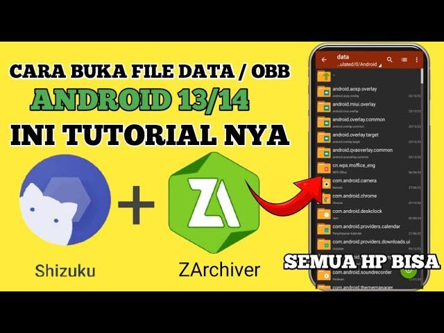 Cara Buka Folder Android 13/14 Menggunakan Shizuku + Zarchiver yang Akses ditolak