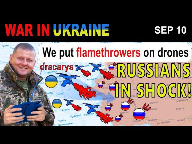 10 Sep: NO CREMATION NEEDED! Ukrainians UNLEASH DRAGON-DRONES & INCINERATE RUSSIANS ON SPOT!