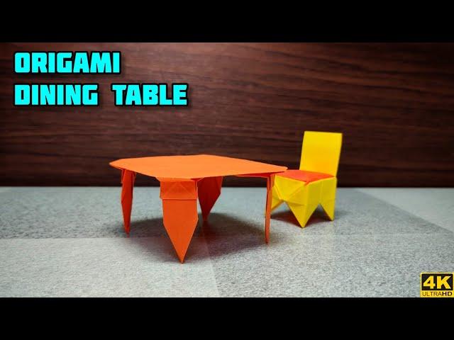 Origami Dining Table | Origami tutorial | Paper craft | Magic Folds