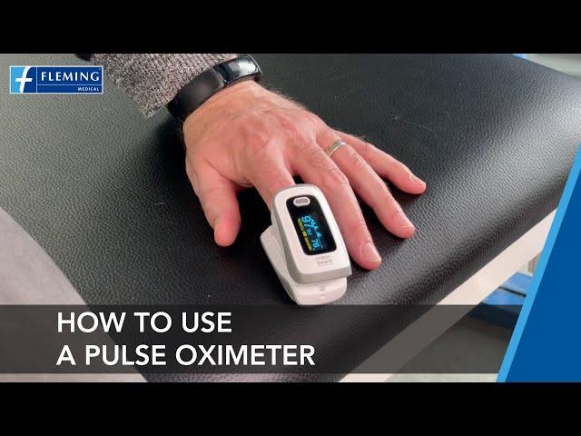 How to use a Pulse Oximeter at home