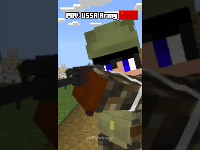 POV: USA & USSR Army (MINECRAFT) #shorts