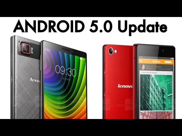 Lenovo Vibe Z2 Pro, Z2, X2, P70, S90 Android 5.0 Lollipop Update HD