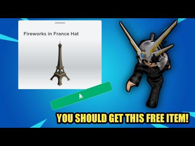 How To Get The "Firework in France Hat" Free Item! || Roblox