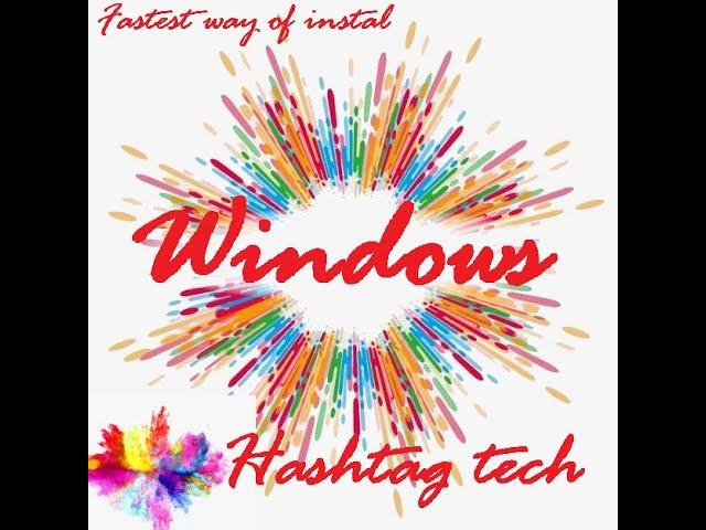 how to install windows 7 | Hashtag Tech