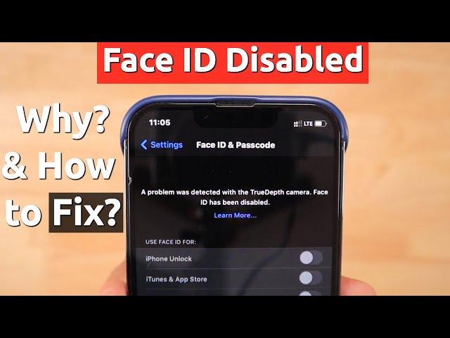 iPhone Face ID DISABLED or NOT AVAILABLE Error, How to Fix?