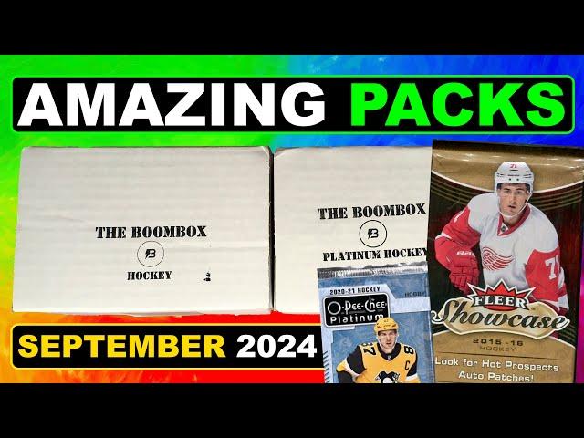 ALL-TIME FAVORITE PACKS! - Opening The BOOMBOX Platinum Hockey + BOOMBOX Hockey - September 2024