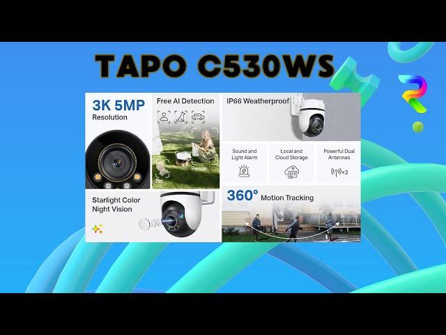 TP-Link Tapo C530WS Wireless Security Camera #tplink #tapo #wificamera