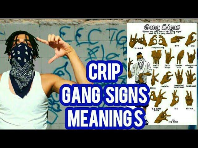 CRIP GANG SIGNS MEANINGS