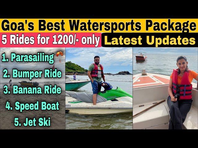 Goa’s Best Watersports Package in 2024 | 5 Rides for 1200/- only with Parasailing | Goa Watersports