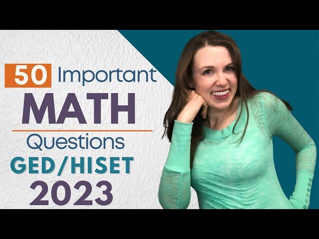 GED / HiSET Math 2023 - Pass the TEST!