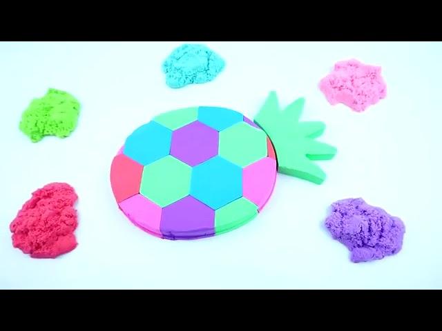 MuBiNkA SaMiNkA | How to Make Kinetic Sand Fruits   Video For Kids