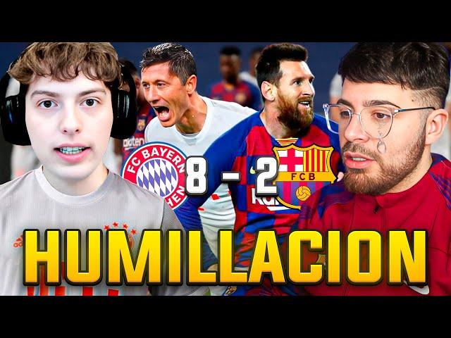 REACCION CON LA COBRA AL BAYERN MUNICH 8 BARCELONA 2 - CHAMPIONS LEAGUE 2020