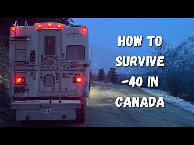 How To SURVIVE a REAL Canadian Winter in a Van or Rv!