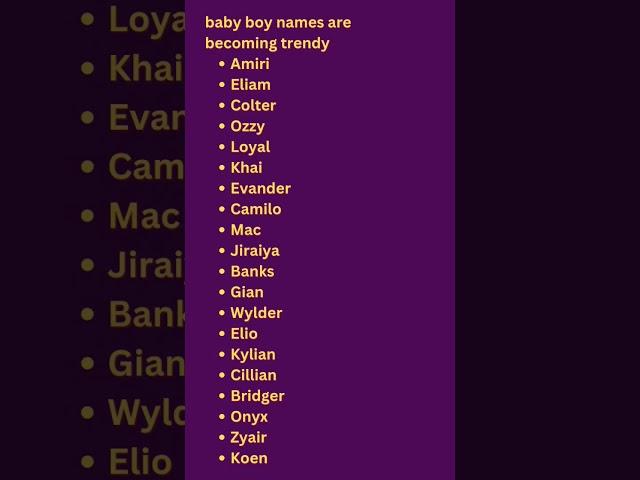 Top 20 Baby Boy Names as Unique and as Cute #babynames