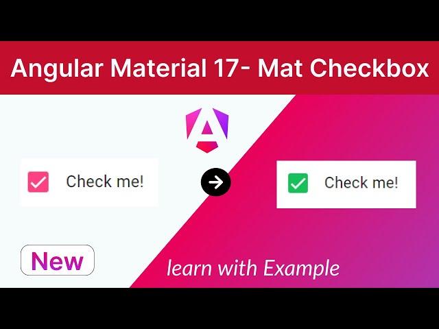 Angular material mat-checkbox custom styling | Angular Material 17 | MDC [NEW]