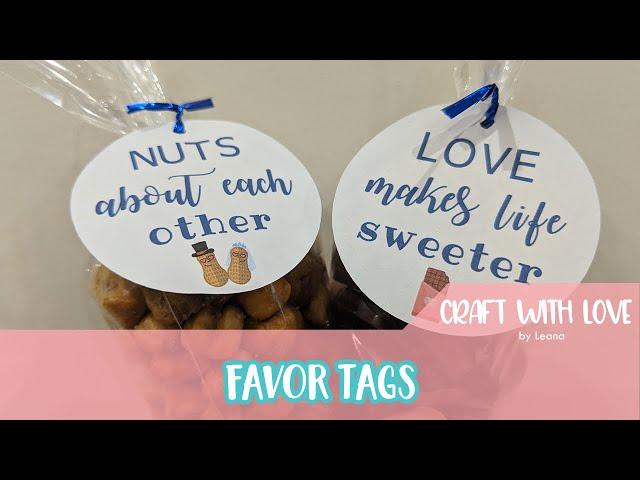 How to make favor tags with Cricut Design Space | Craft with Love