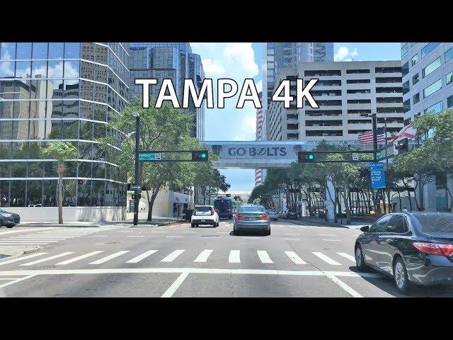 Driving Downtown - Tampa 4K - Florida USA