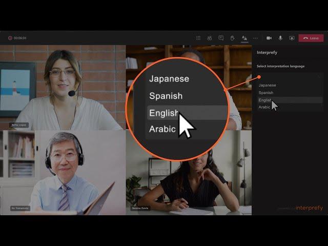 How to access real-time interpreting in Microsoft Teams
