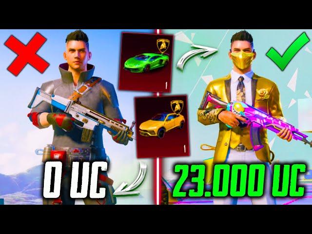 ЭТО ЛУЧШАЯ ПРОКАЧКА АККАУНТА на 23000 UC за ВСЮ ИСТОРИЮ В PUBG MOBILE! ВЫБИЛ 2 ЛАМБЫ В ПУБГ МОБАЙЛ!