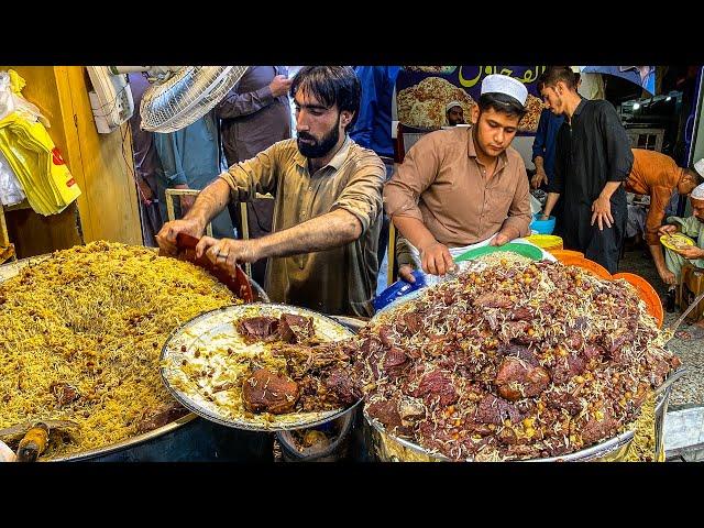 EXTREME PAKISTANI STREET FOOD - ULTIMATE 4 FAMOUS PESHAWARI CHAWAL | PESHAWAR STREET FOOD