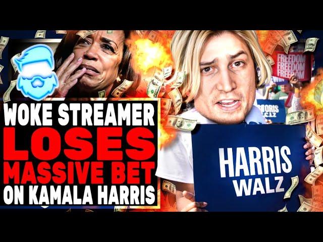 Woke Streamer Bets Nearly 1 MILLION On Kamala Harris AND LOSES! Has Live MELTDOWN