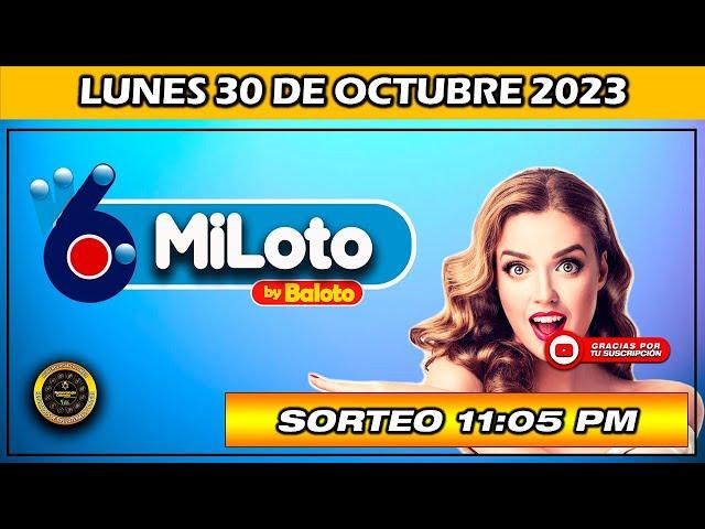 Resultado de MI LOTO Del LUNES 30 DE OCTUBRE 2023