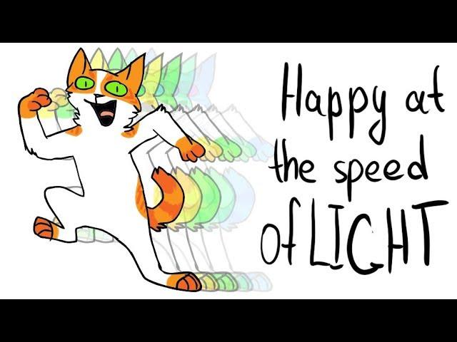 ᕕ( ᐛ )ᕗ HAPPY AT THE SPEED OF LIGHT - Catwar анимация