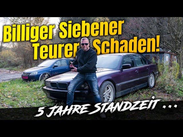 Seltenen BMW vor dem Schrott gerettet! E38 nach 5 Jahren Standzeit von der Wiese in den Showroom?!