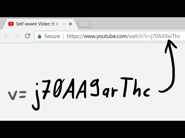 Self-aware Video: it knows its own YouTube Video ID?