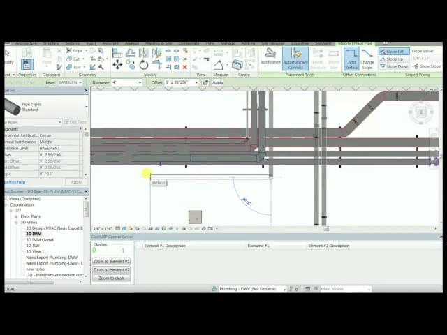 ClashMEP with BIM Connection - How to do Clash Avoidance