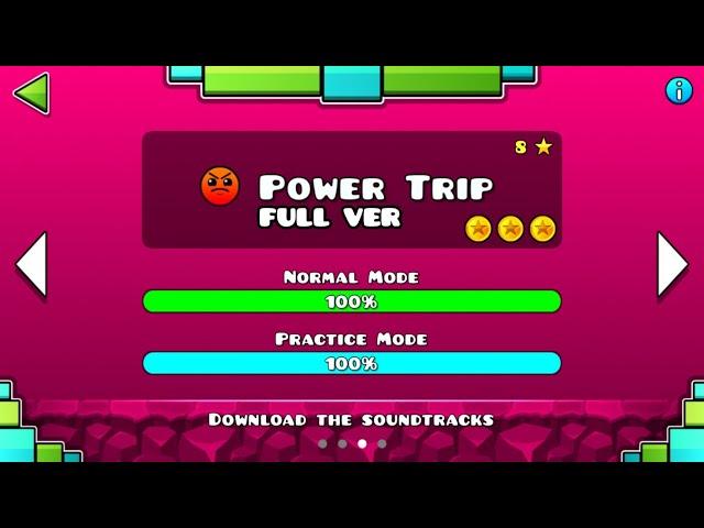 Geometry Dash SubZero - Power Trip (FULL VER) All Coin /  Partition