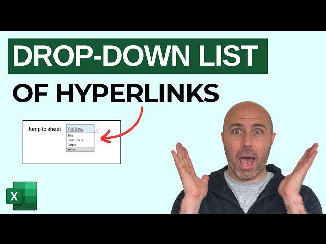 Drop Down List of Hyperlinks - Excel Hyperlinks Tip