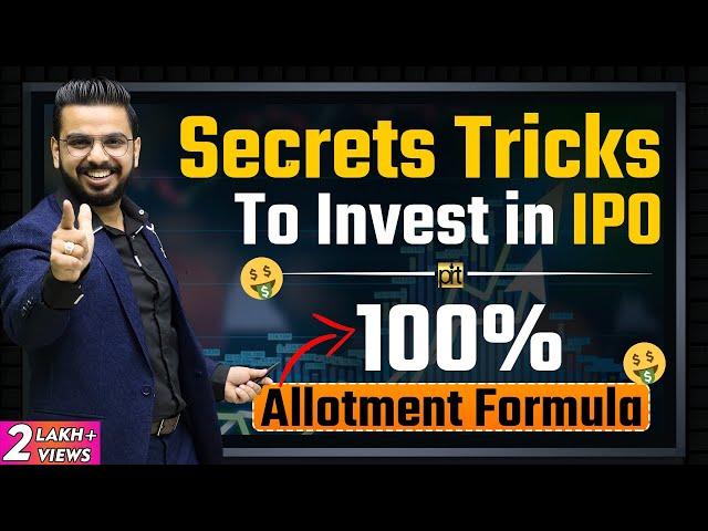 Secret Tricks to Invest in IPO for 100% Allotment of Shares | #StockMarket Secrets