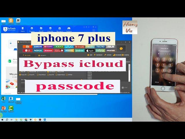 iphone 7 plus Passcode Bypass icloud with Unlocktool - Gsm hung vu.