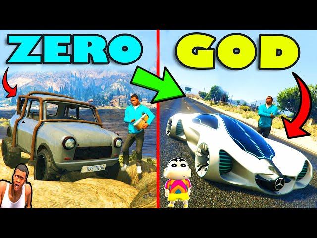 Franklin Upgrading ZERO To GOD SPORTS CAR in GTA 5 | SHINCHAN and CHOP