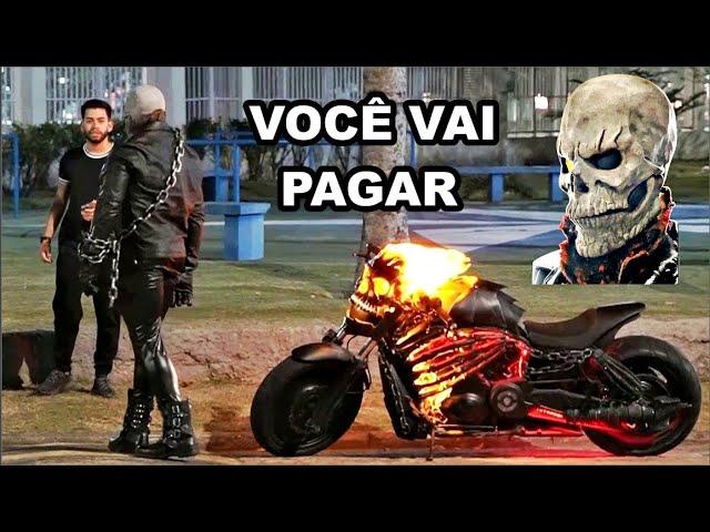 PEGAD!NHA: Motoqueiro Fantasma INACREDITAVEL O Que Ele Fez... Ghost Rider Prank