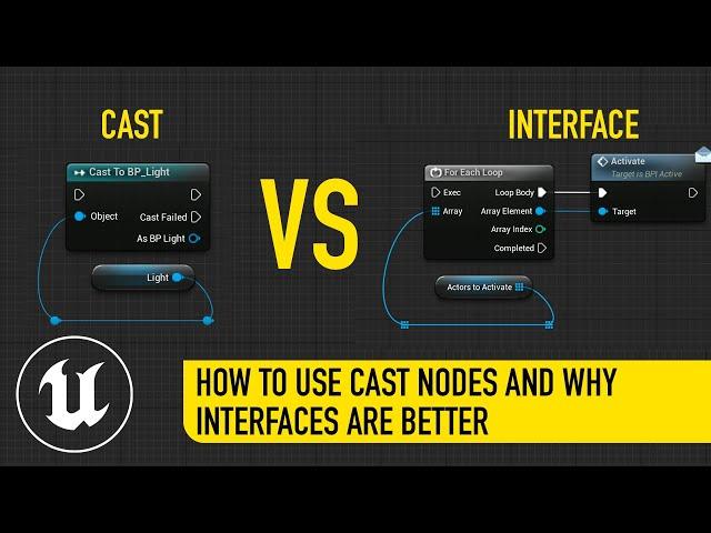 How To Use Cast Nodes And Why You Actually Want To Use Interfaces Instead - UE4/UE5 Blueprints