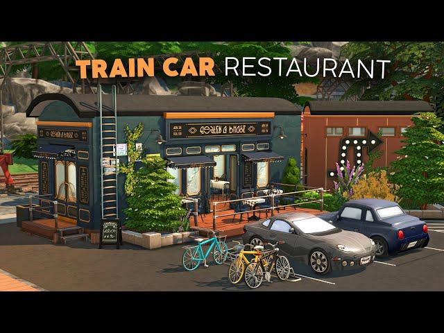 Train Car Restaurant  // The Sims 4 Speed Build