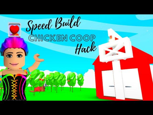 Adopt Me Speed Build - Chicken Coop (Adopt Me Building Hack)