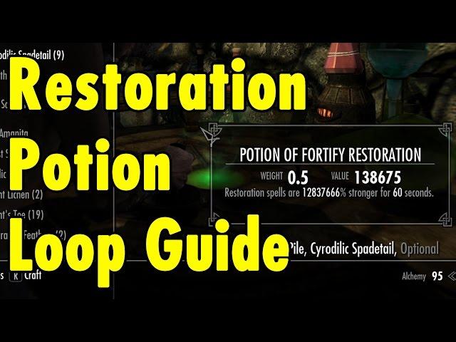 Restoration Potion Loop Guide - Skyrim Special Edition - xBeau Gaming