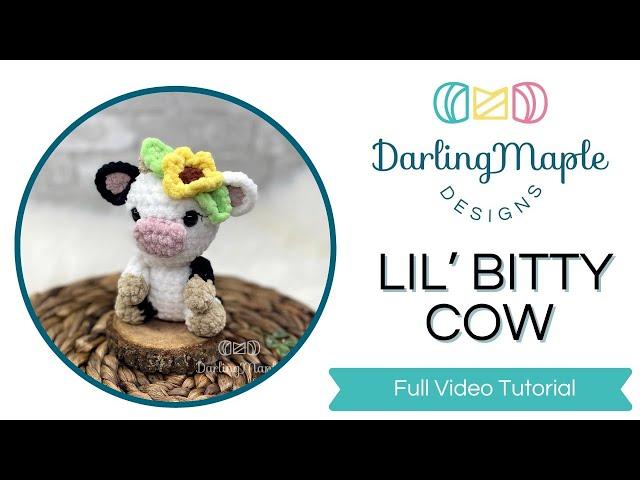 Lil’ Bitty Cow - Free Cow Crochet Pattern / Amigurumi Cow / Full Video Tutorial / Cute Crochet Cow