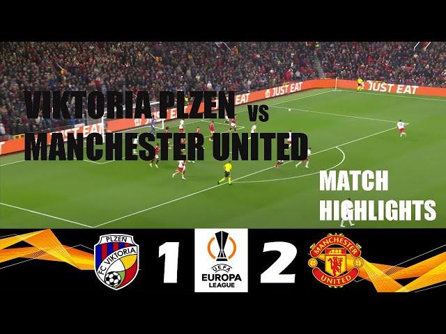 Viktoria Plzen vs Manchester United 1-2 | 2024 Europa League | Match Highlights