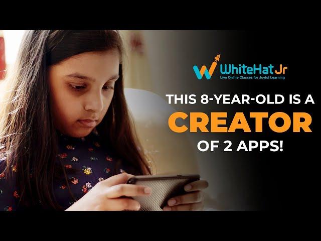 WhiteHat Jr | Two utility apps created by our student Aaradhya | Coding