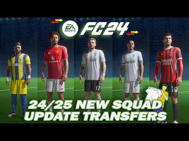 24/25 Transfer Squad Update For FC 24 V2 ( New Transfers, Managers & Players)